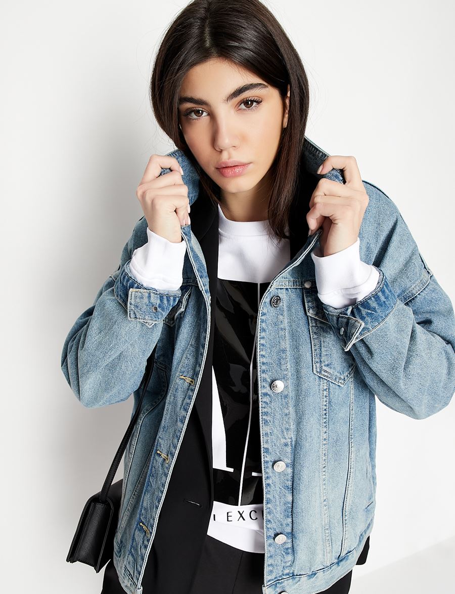 Armani Exchange ICON LOGO CREW NECK SWEATSHIRT