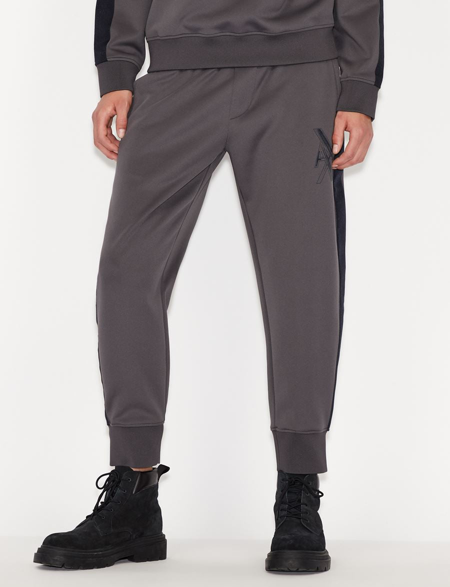 armani exchange MACRO LOGO JOGGER SWEATPANTS