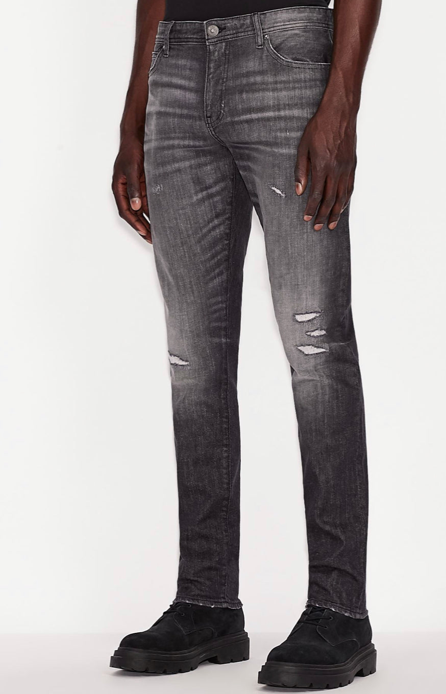 Armani exchange J14 MEDIUM GREY DENIM SKINNY JEANS