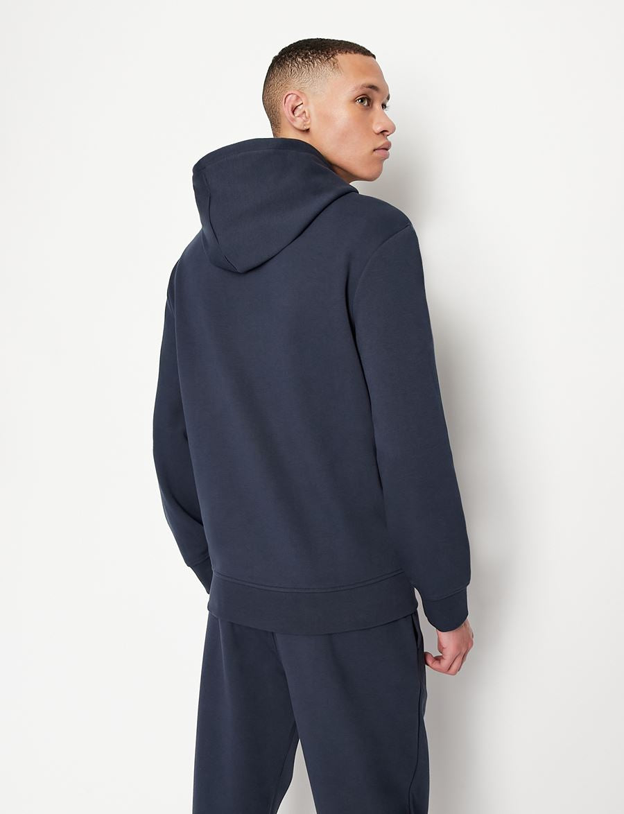 armani exchange eagle navy black hoodie