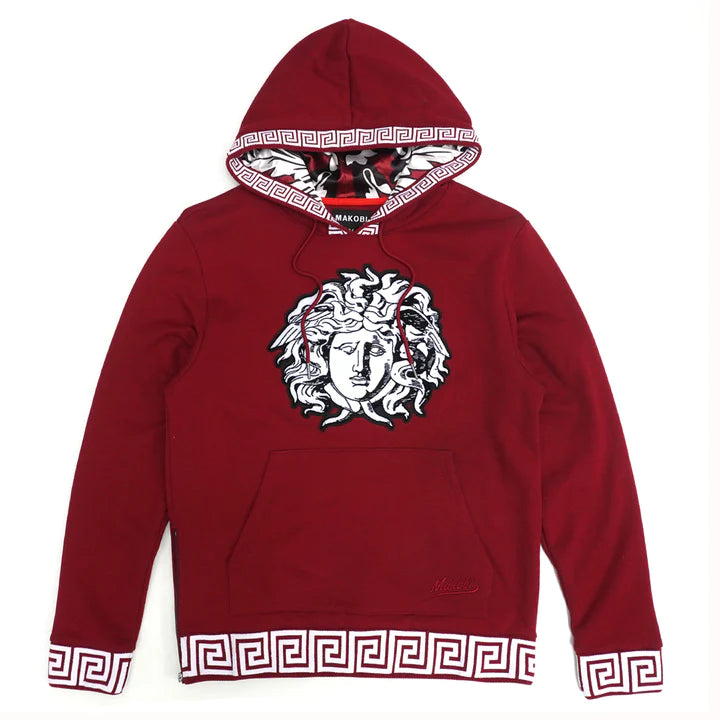 Makobi M4675 MEDUSA HOODIE - BURGUNDY is