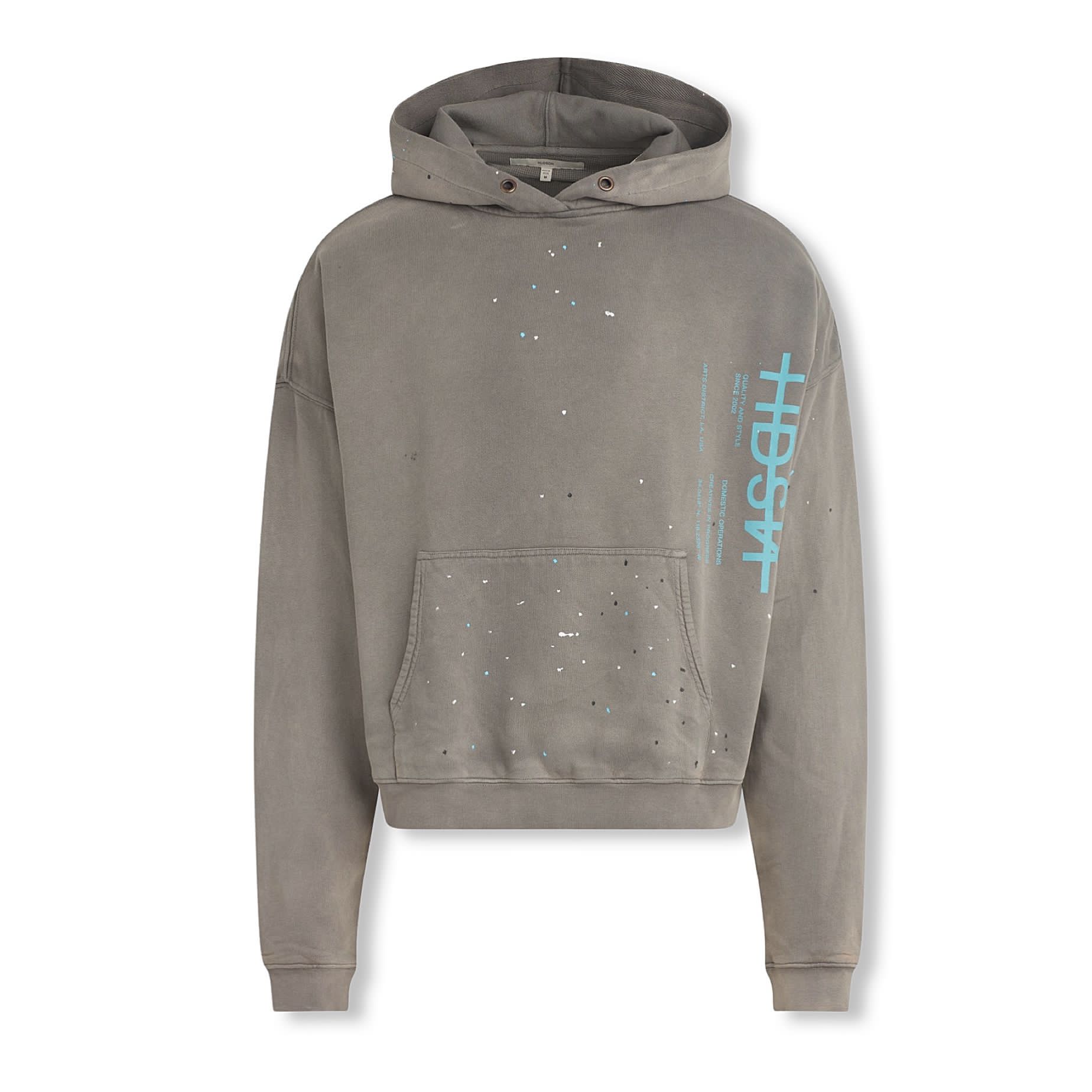 HUDSON Denim Crop Hoodie storm gray storm