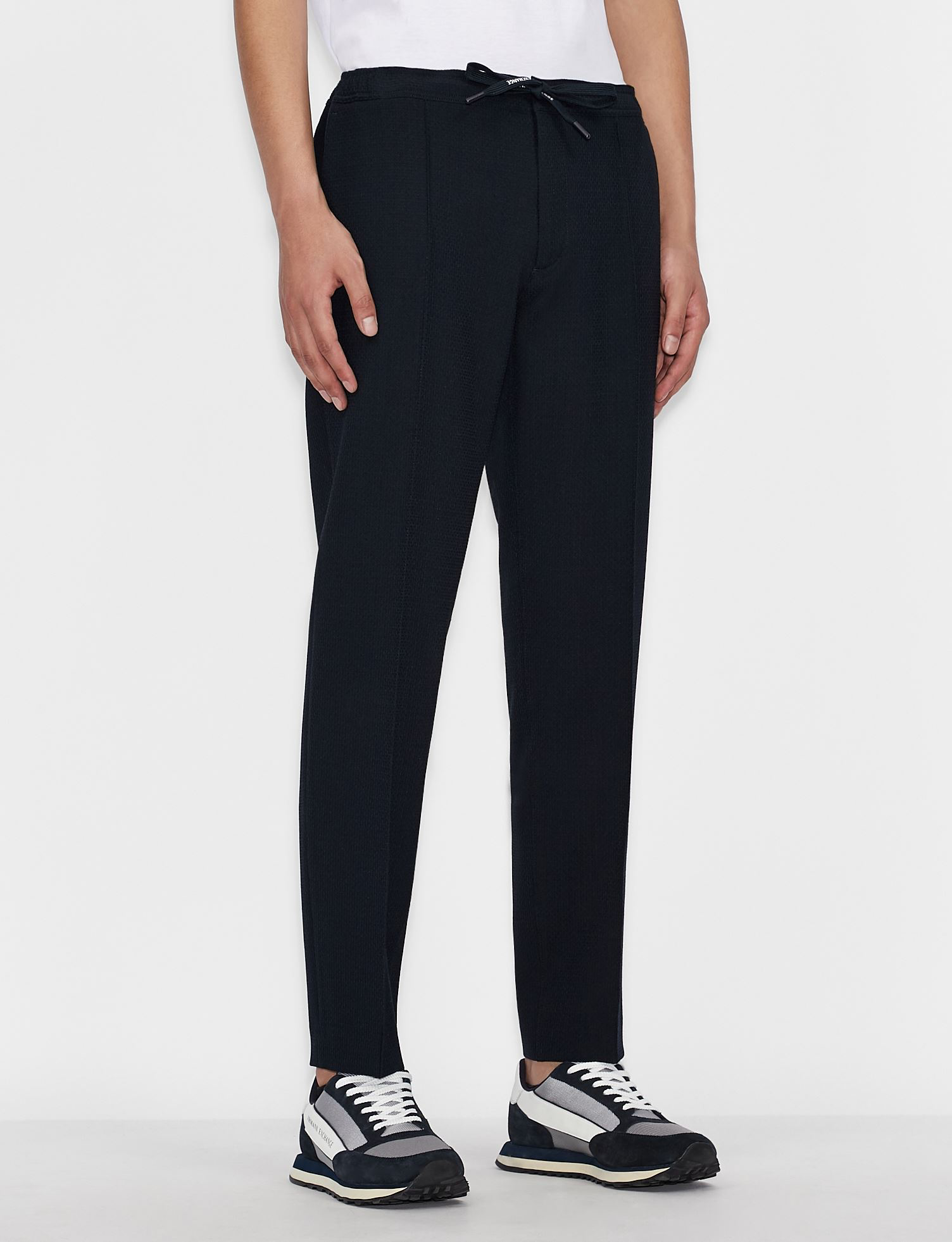 Armani Exchange Navy Nylon pants
