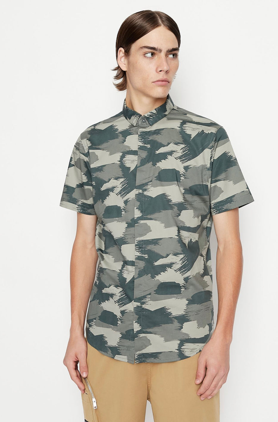 Armani exchange STRETCH COTTON SLIM FIT SHIRT