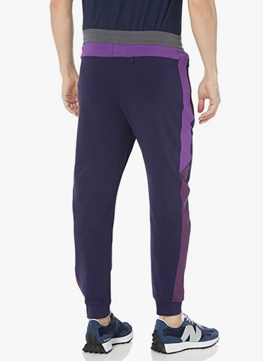A|X ARMANI EXCHANGE Men's Drawstring French Terry Iridescent Logo Joggers