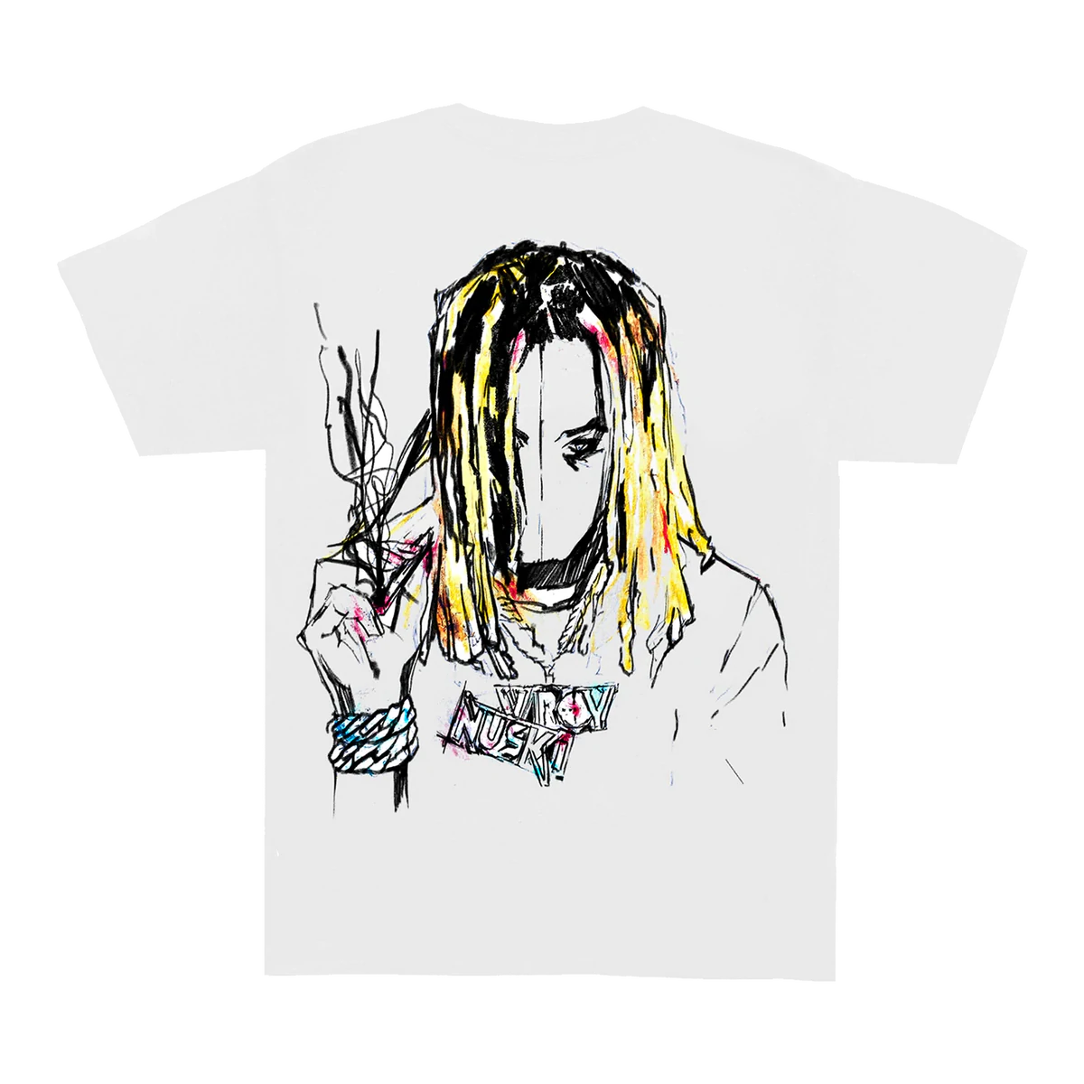 Revenge X Lil Durk White Multi Tee