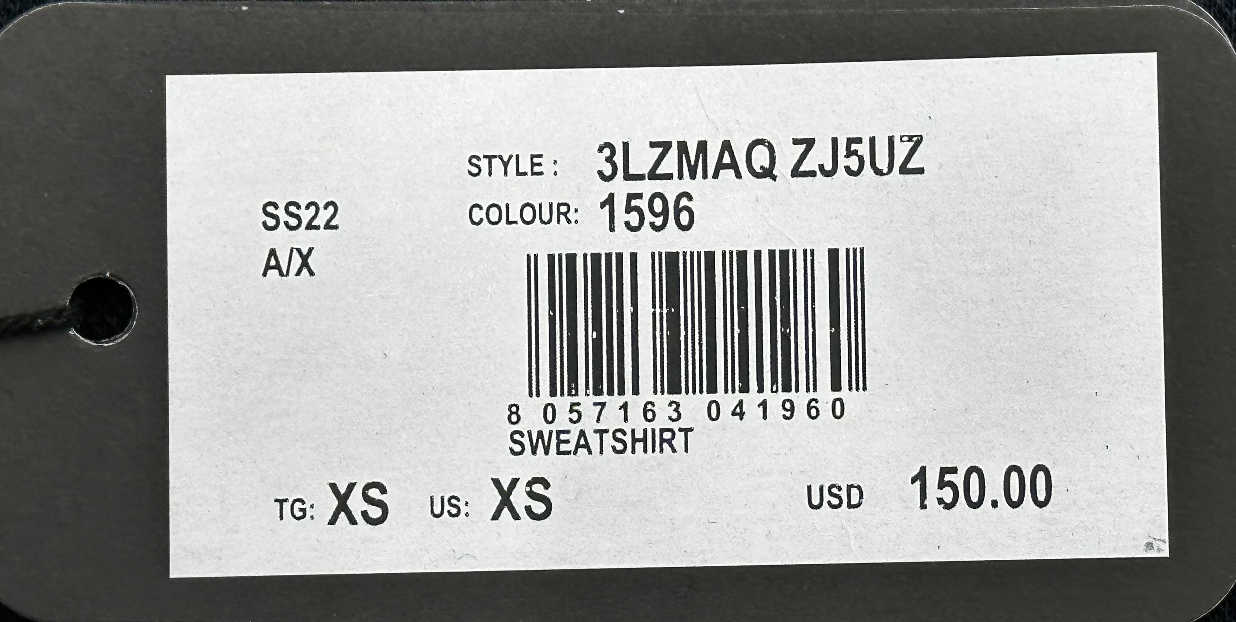 armani exchange eagle navy black hoodie