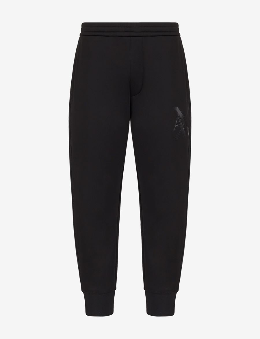 armani exchange MACRO LOGO JOGGER SWEATPANTS