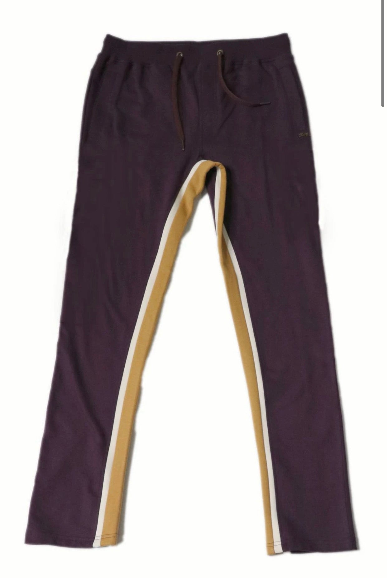 ATIZIANO Tom | Men's Color Blocked Track Pant (plum)