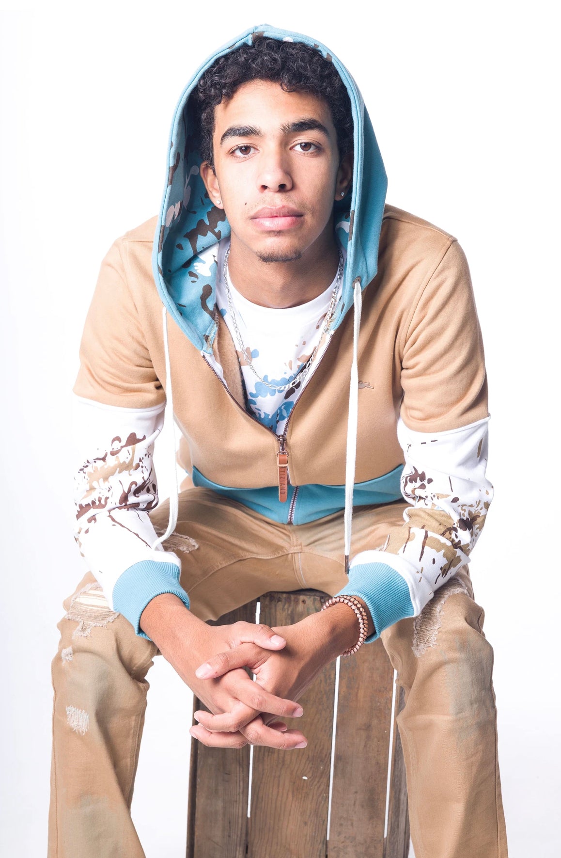 ATIZIANO Casey | Men's Graphic Print Hoodie