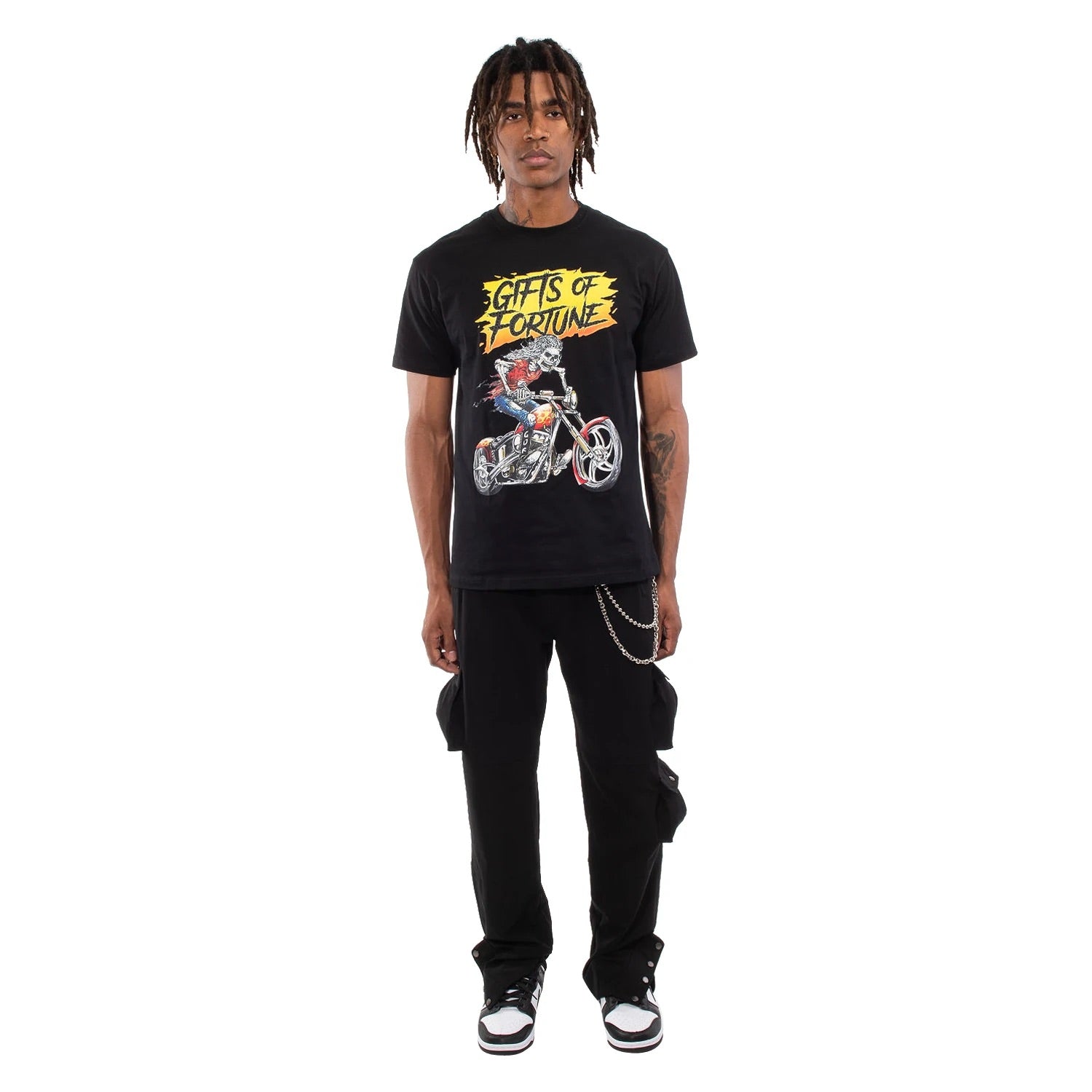 GIFTS OF FORTUNE Dying to Live Living to Die T-shirt (DYINGTOLIVET20039-BLK)