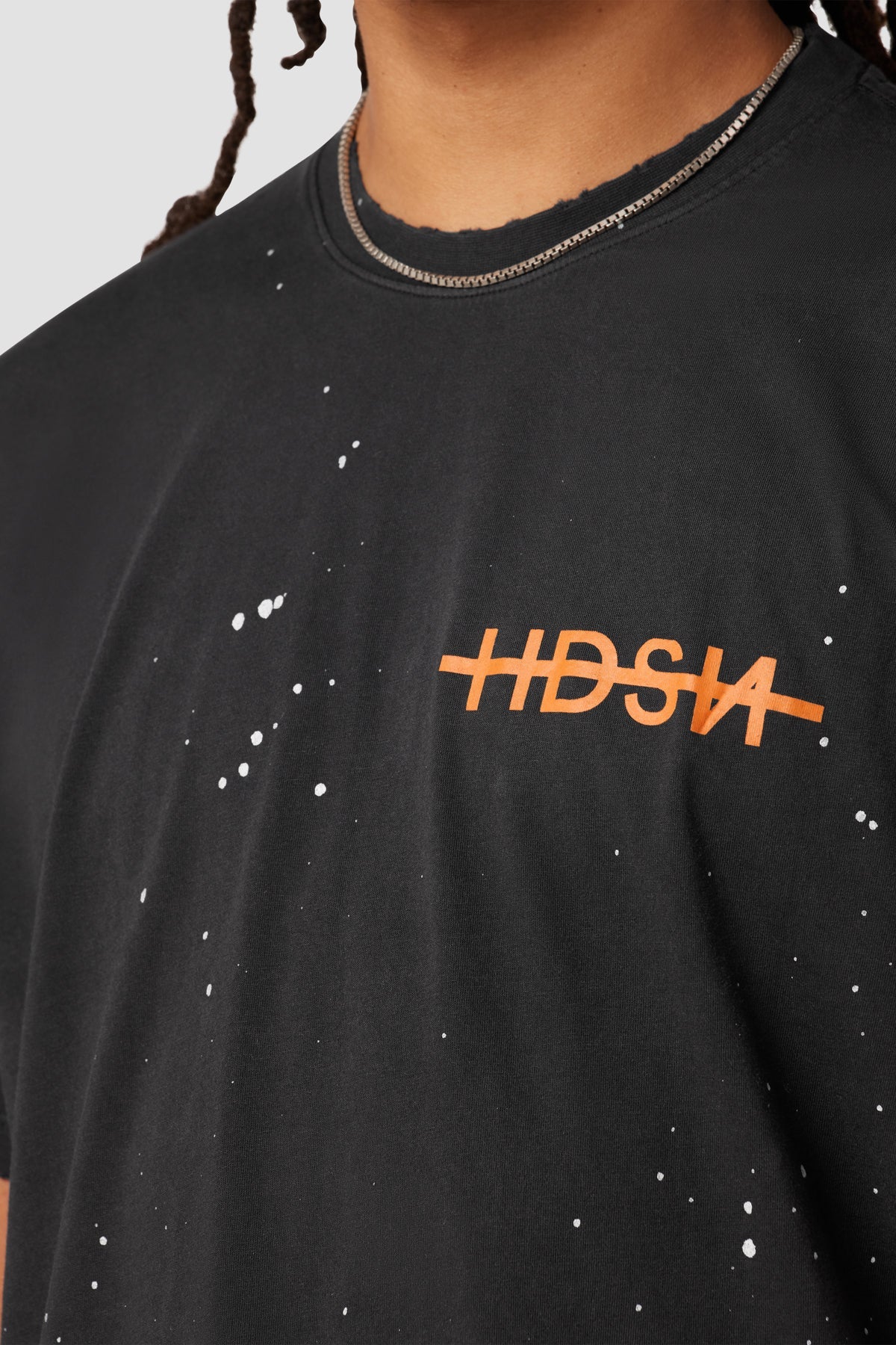 Hudson Vintage Tee stamped Black