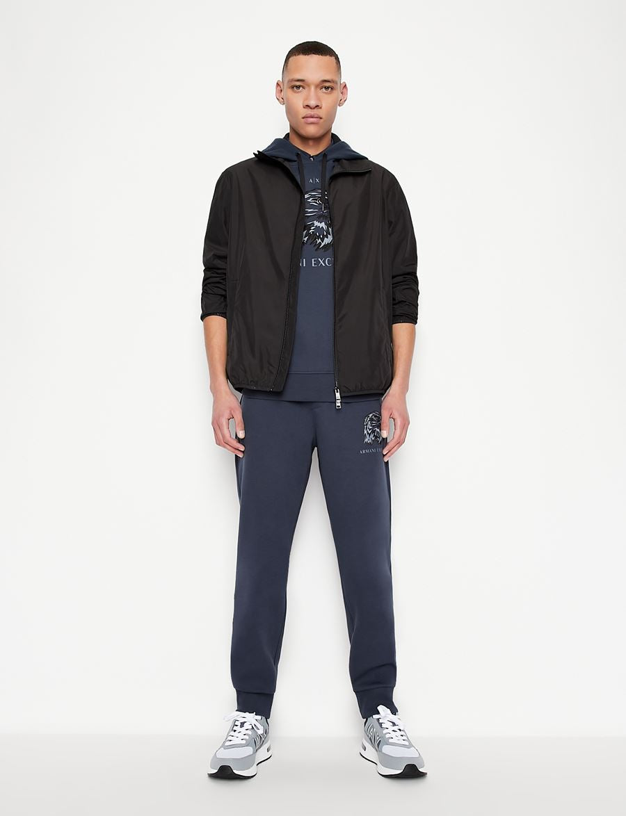 armani exchange eagle navy black hoodie