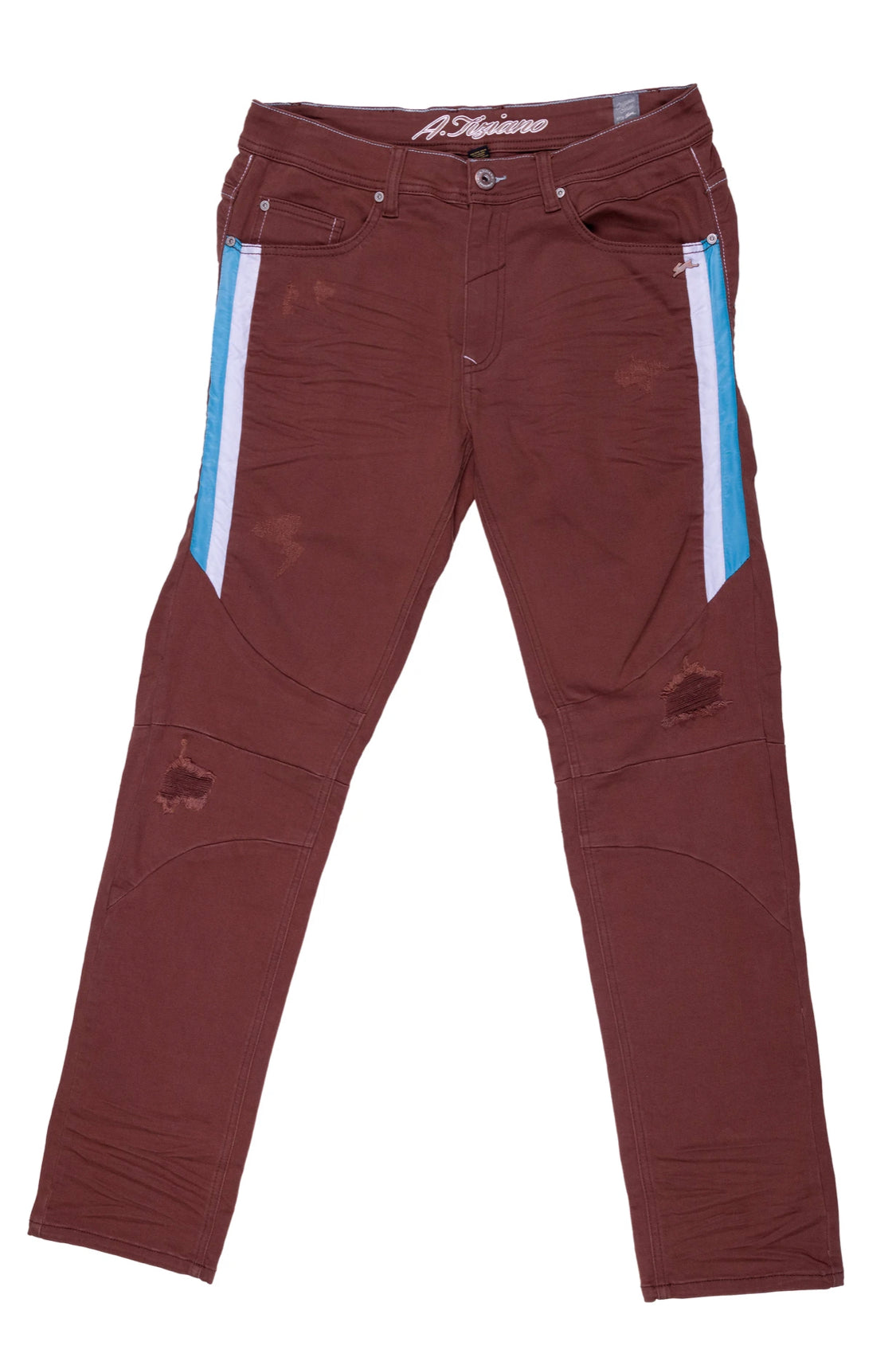 ATIZIANO Justin | Stretch Twill Jean BROWN