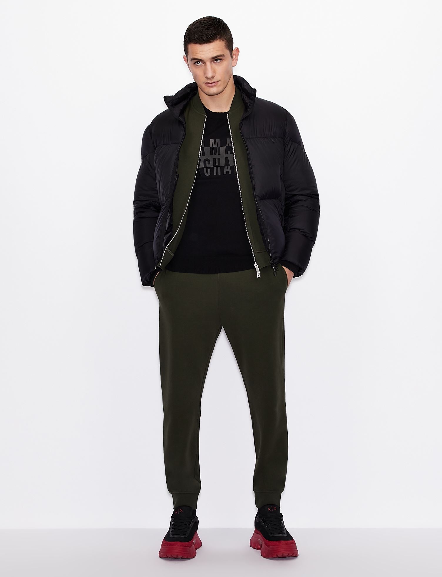 Armani exchange (Jersey fleece cardigan)