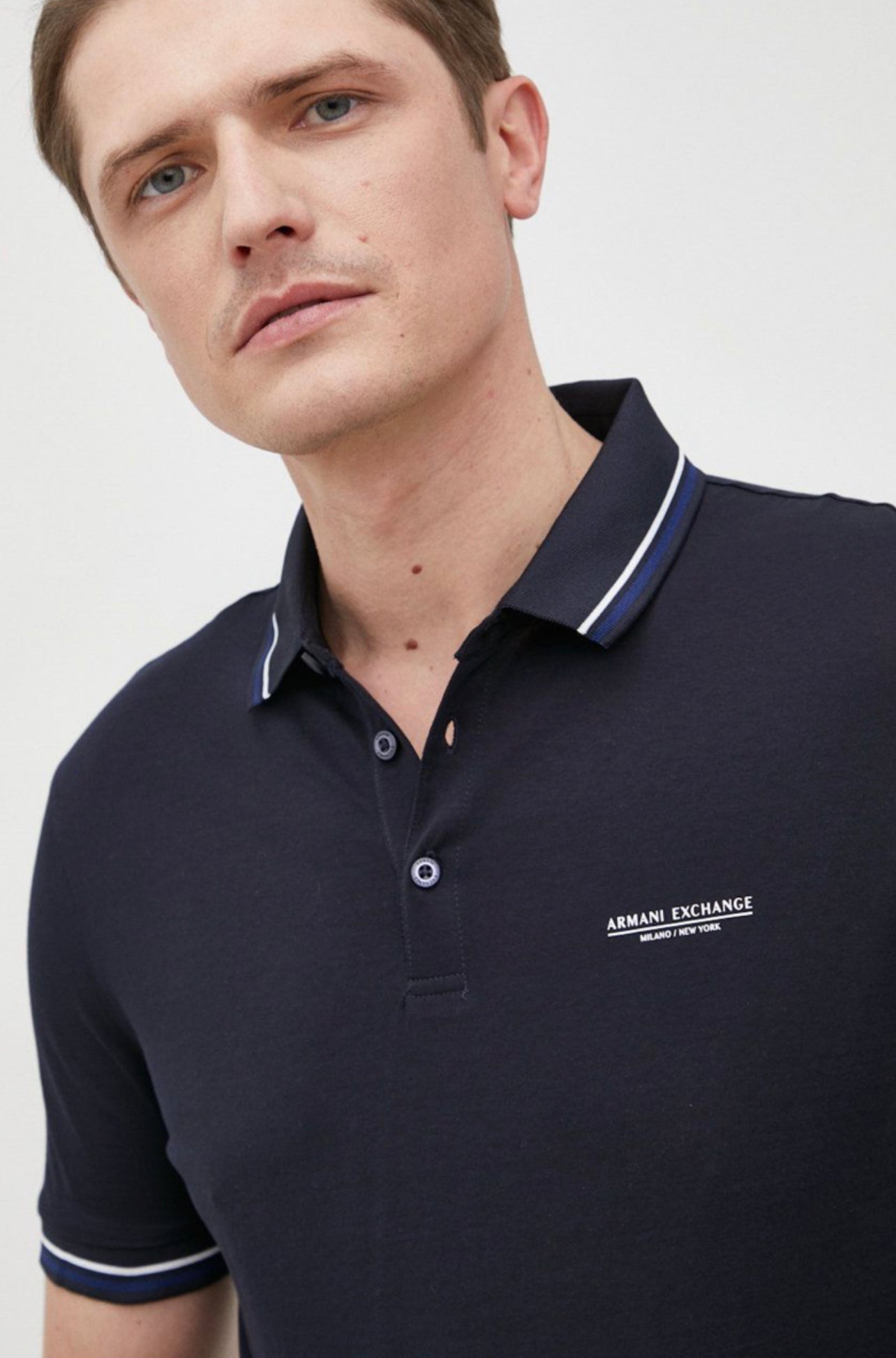 Armani Exchange Polo Navy 3LZFLB ZJ9AZ 1583