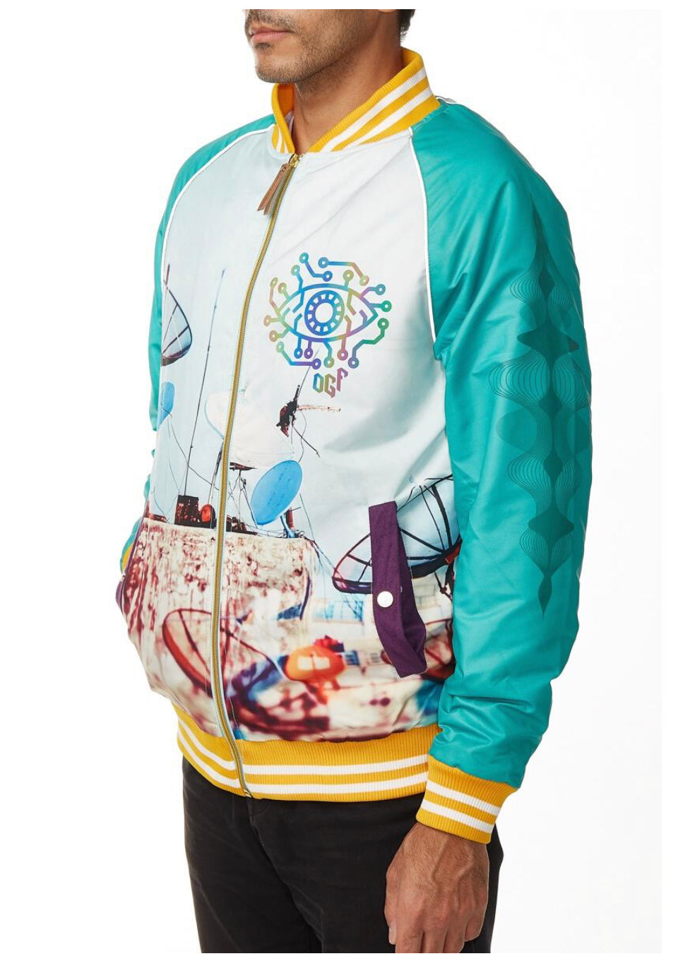 ORIGINAL FABLES WATCH ME SATIN JACKET (JK294-SW) SKY WHITE