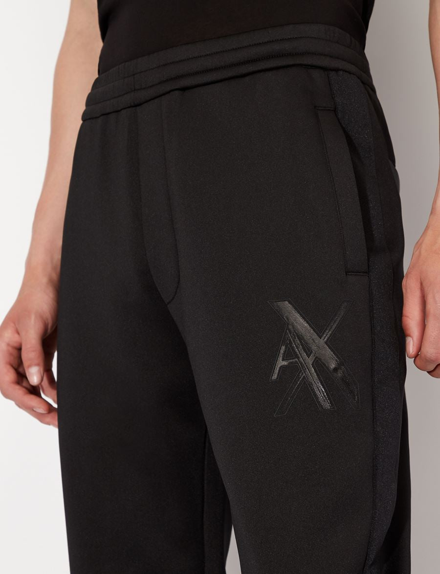 armani exchange MACRO LOGO JOGGER SWEATPANTS