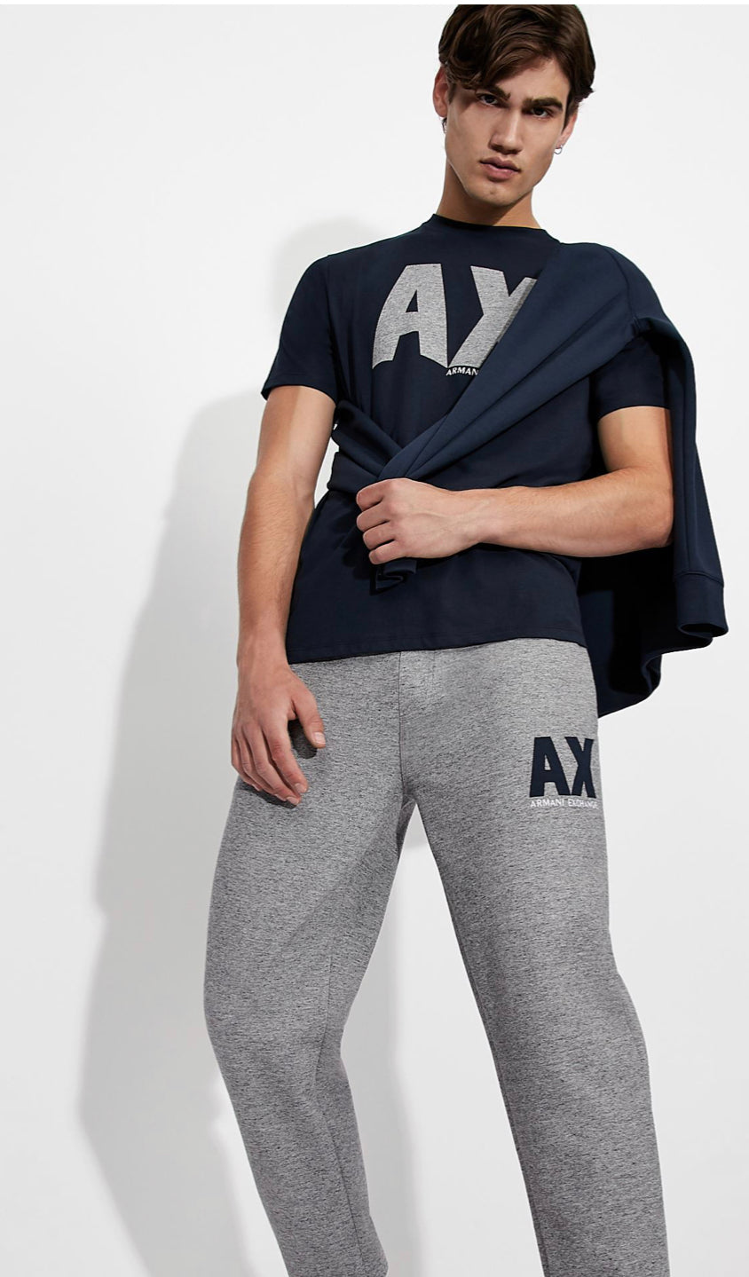 Armani exchange FLEECE SWEATPANTS Gray