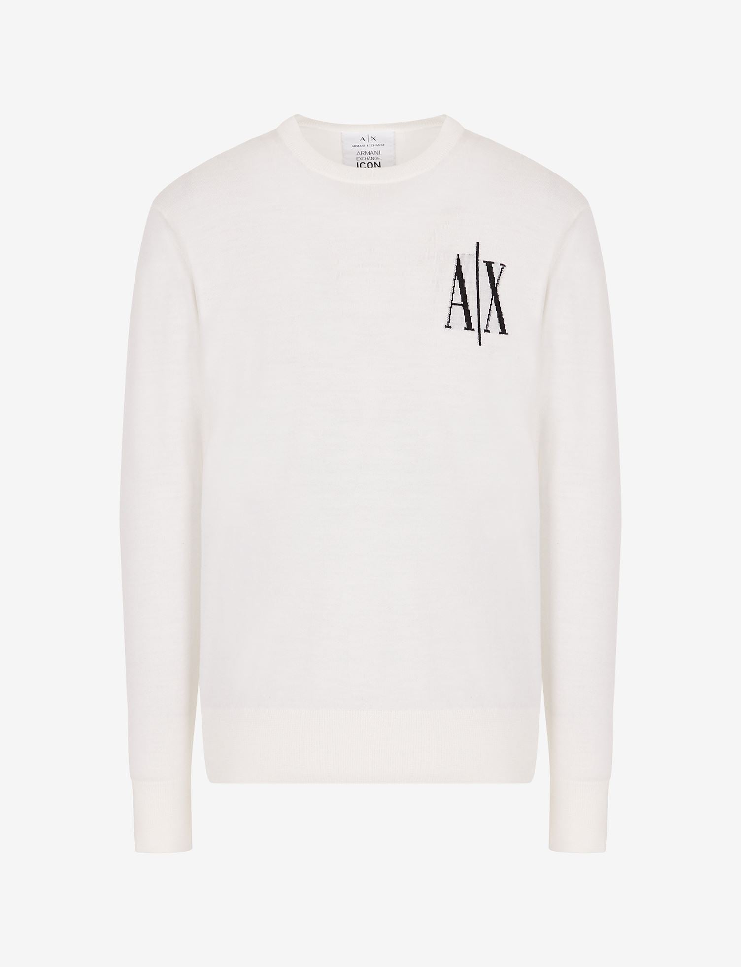 Armani Exchange Pullover ICON LOGO VIRGIN WOOL SWEATER