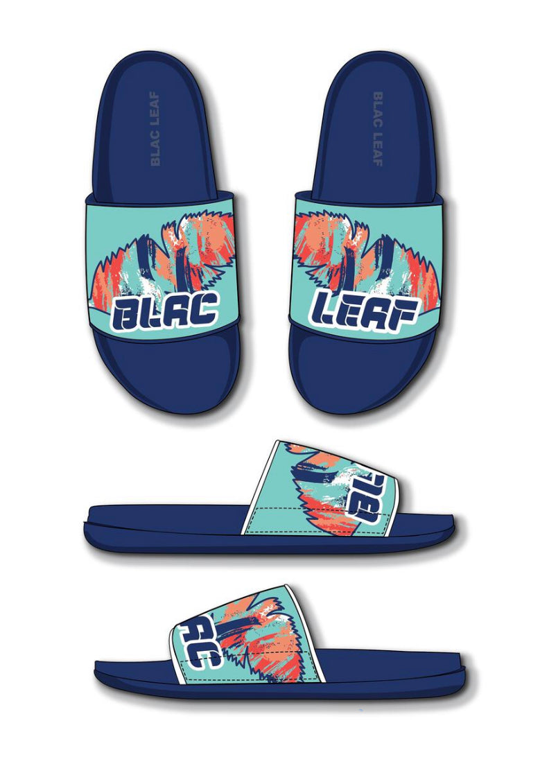 Blac leaf ABSTRACT BLMYG-SLIDE MYG SLIDES LEAF SLIDES (BL-SLIDE-MYG) BLUE