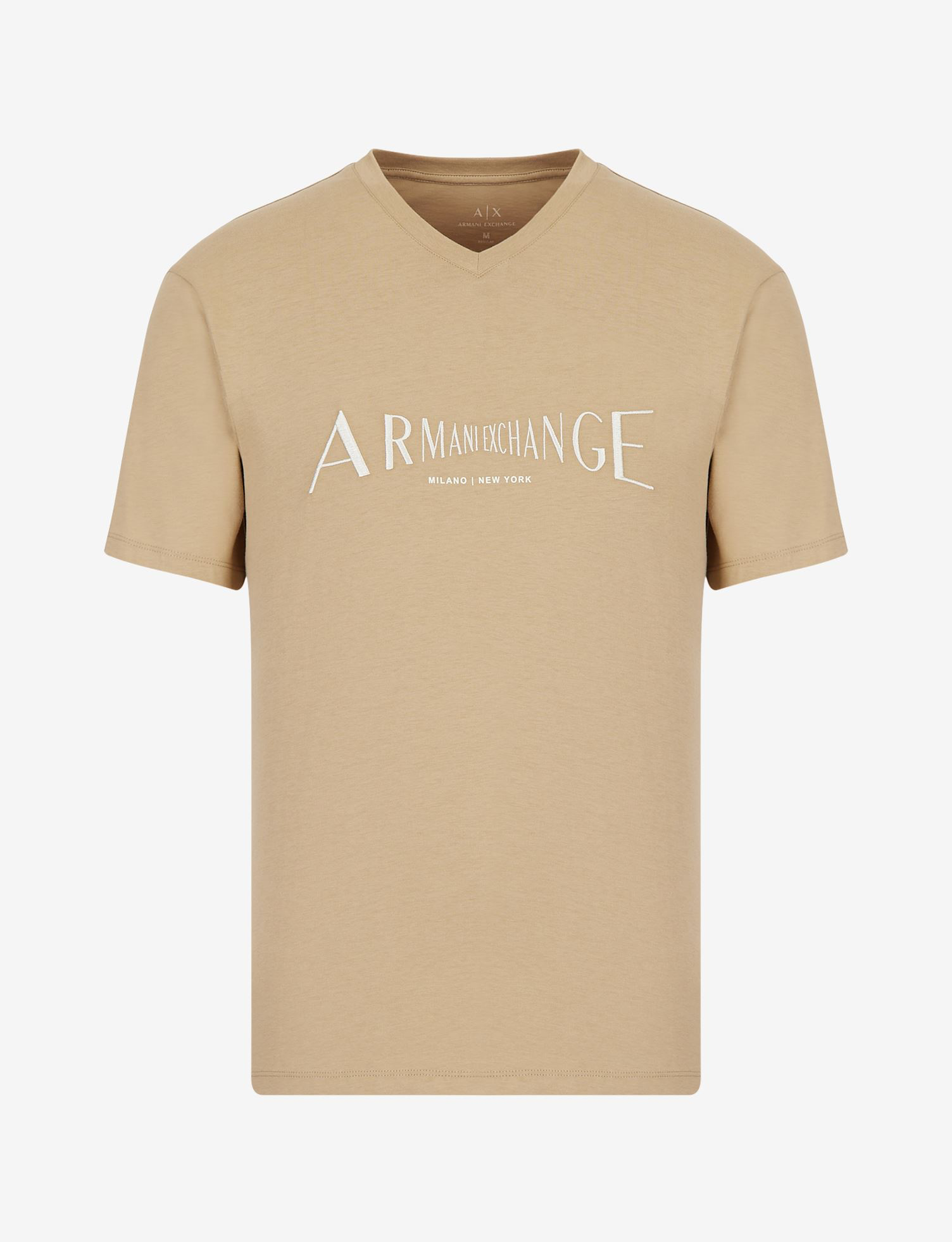 Armani exchange khaki embroidery Tshirt