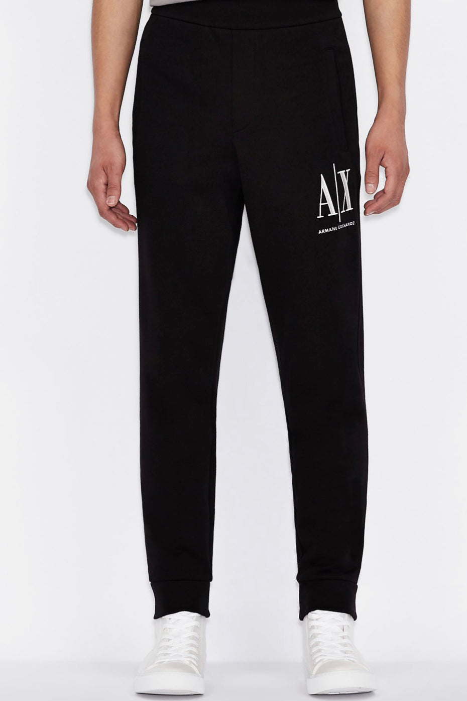 Armani exchange ICON LOGO SWEATPANTS Black