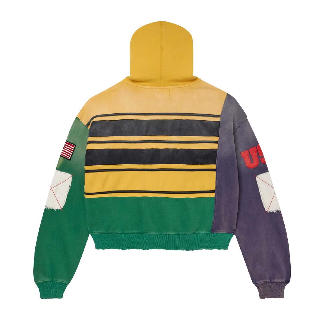 Vale Forever Collage Zip Up Hoodie Mardi Gras