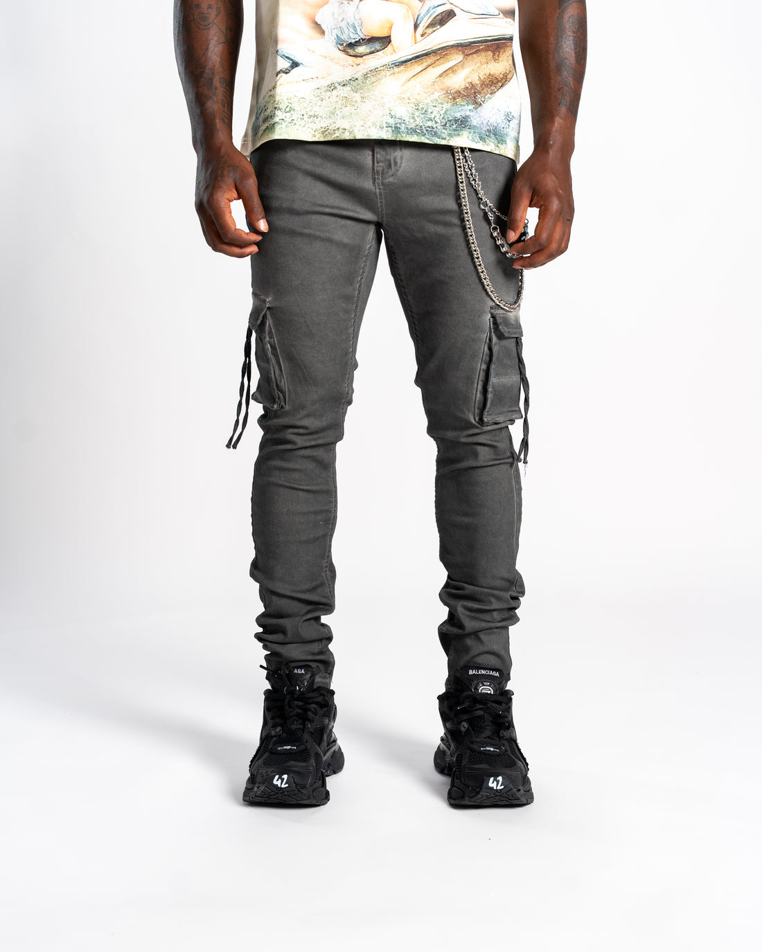 Relapse Jeans Moe Grey Cargo Denim