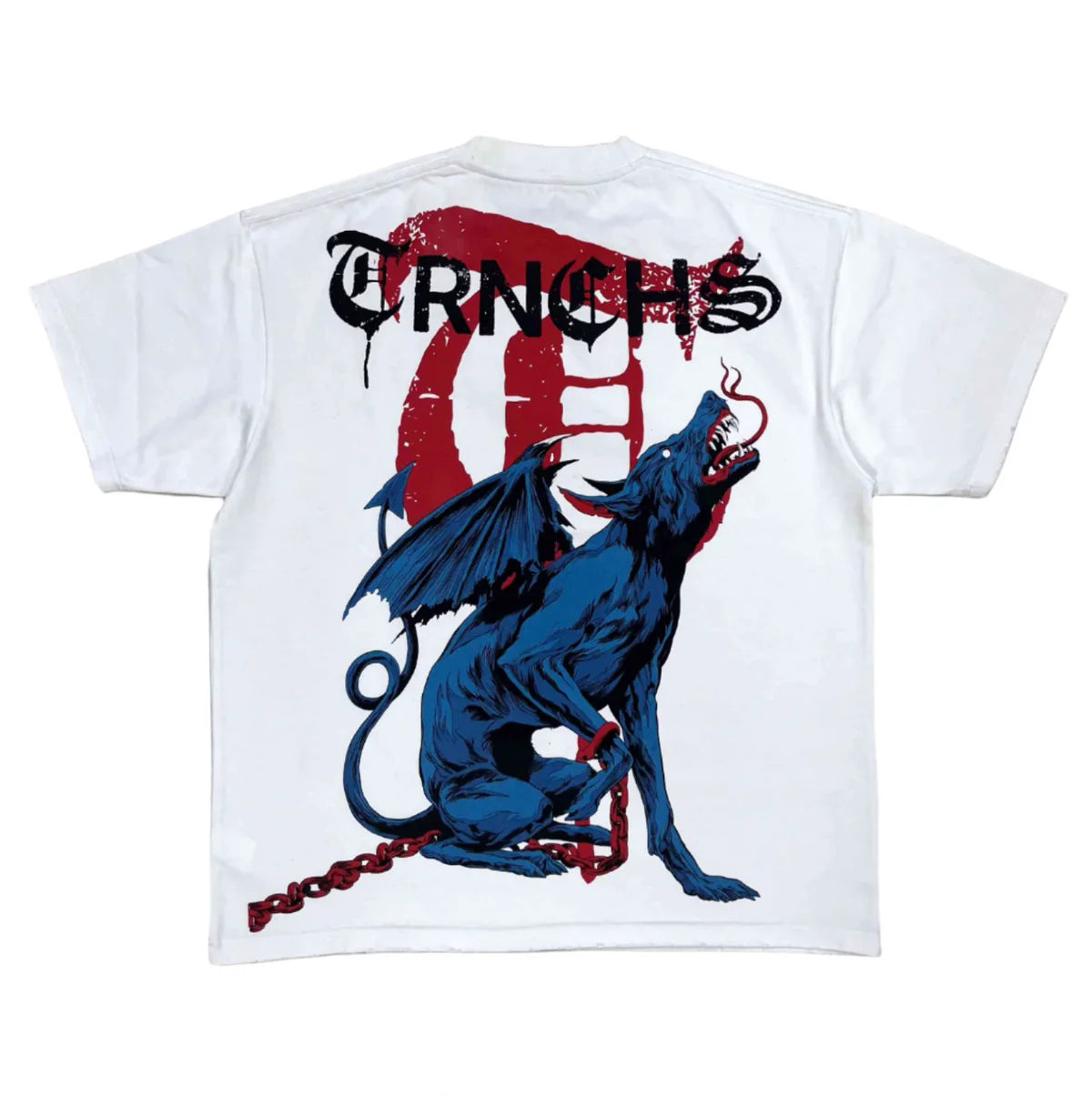 TRNCHS "CONQUER" WHITE TEE