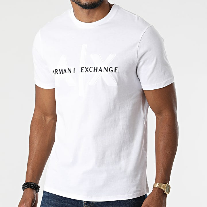 Armani Exchange Regular Fit White Icon Logo Tshirt