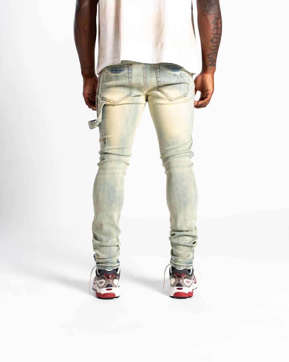 Relapse Jeans RJ Stone Sand Wash Skinny Denim