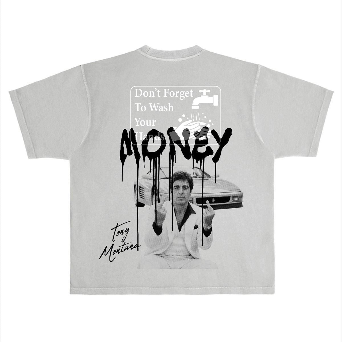 RICH IDOLS “DON’T FORGET” GRAY TEE