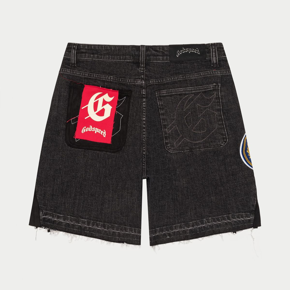 Godspeed Patchwork Denim Shorts V2 (Bl