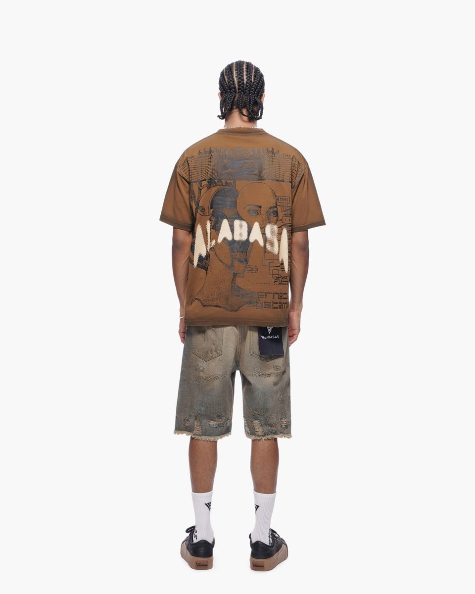 Valabasas CYBER TEE BROWN