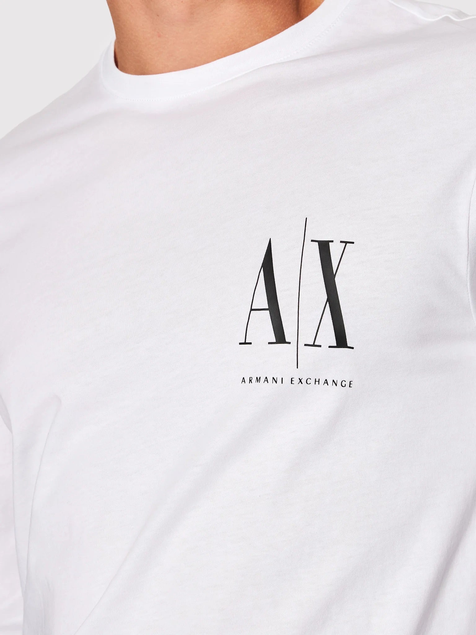 Armani Exchange White,Black Long Sleeve T-Shirts