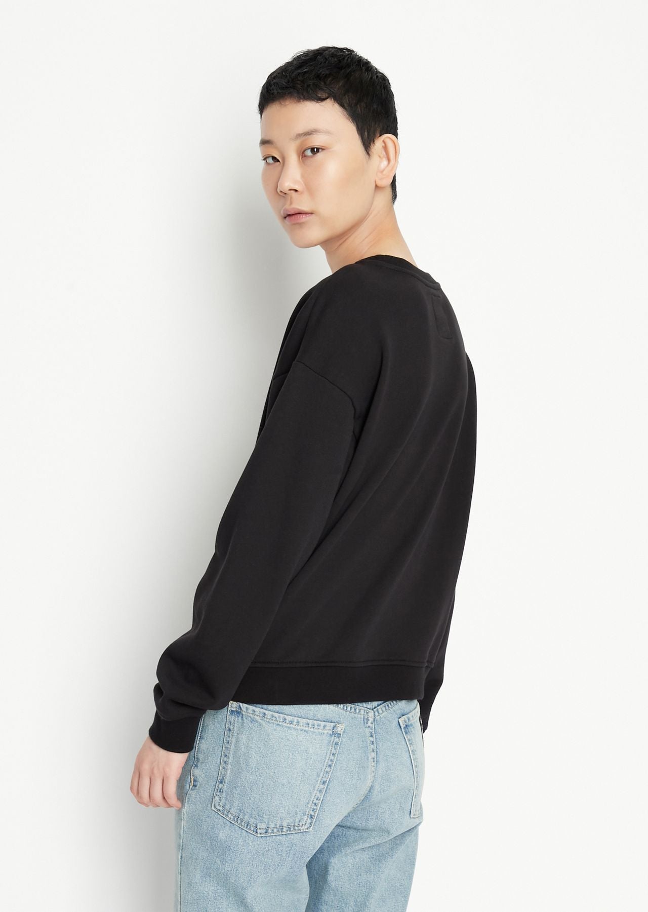 armani exchange Icon logo crew neck sweatshirt