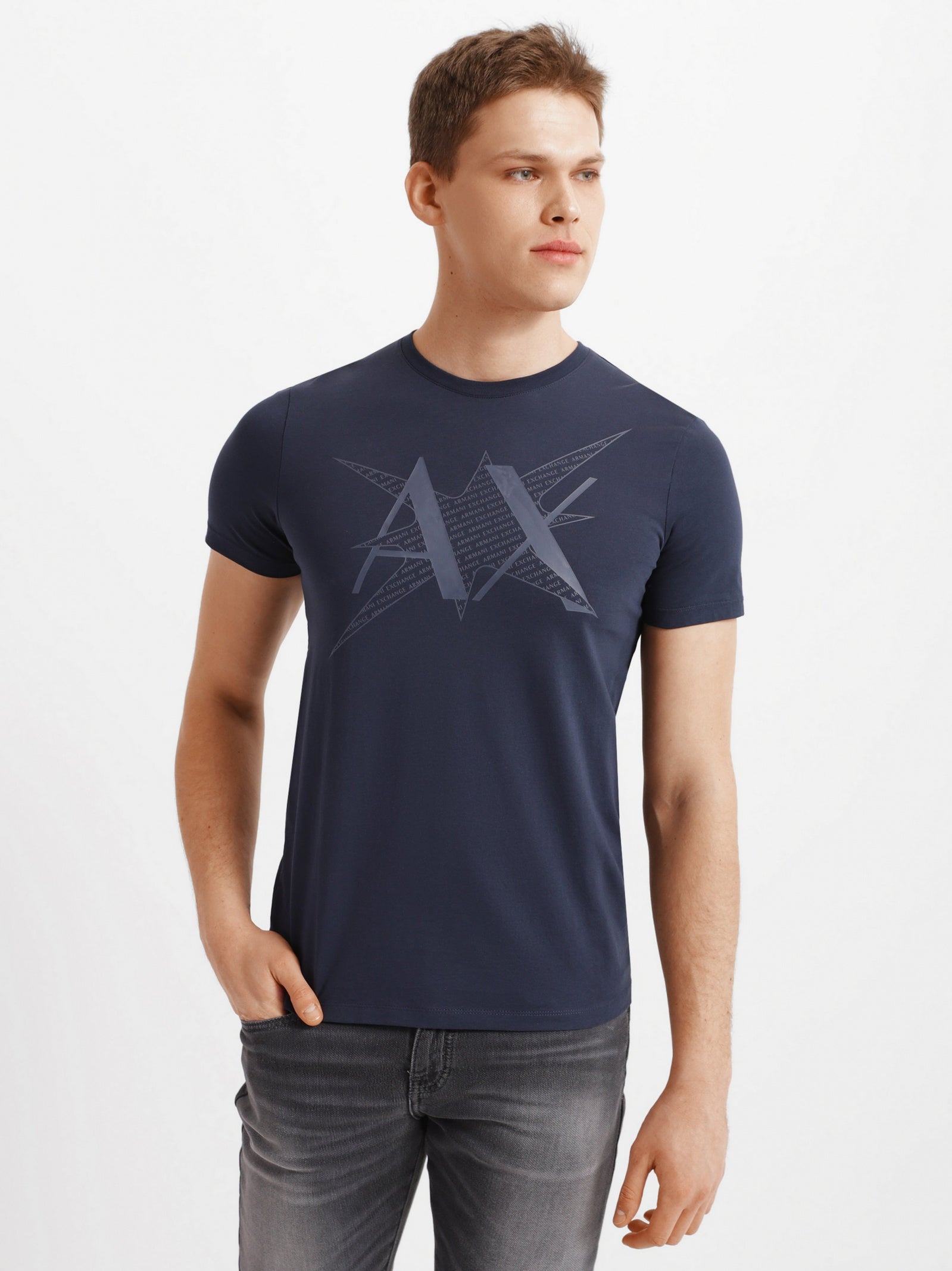 Armani Exchange Slim Navy Tshirt