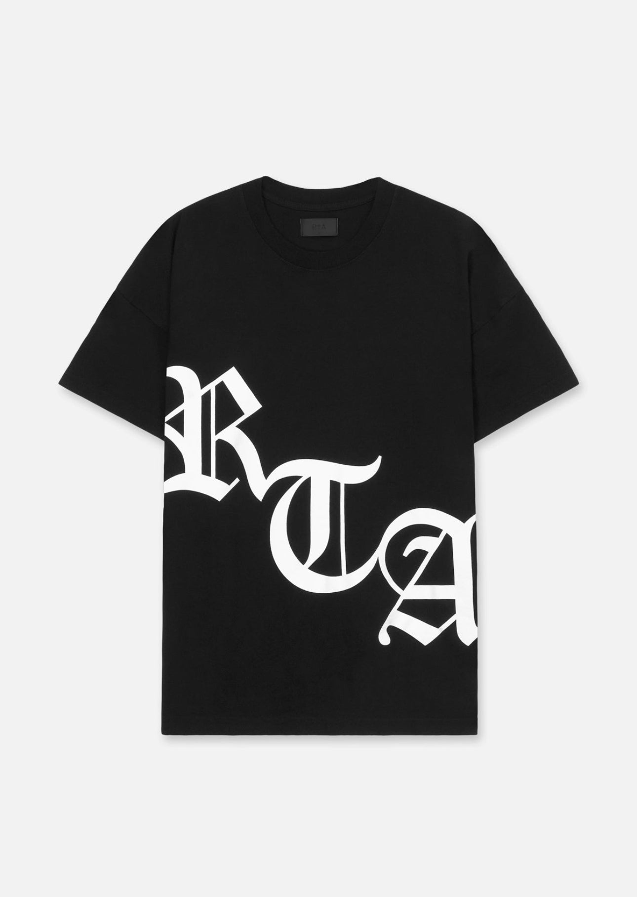 Rta S/S RTA WHITE LOGO TEE IN BLACK