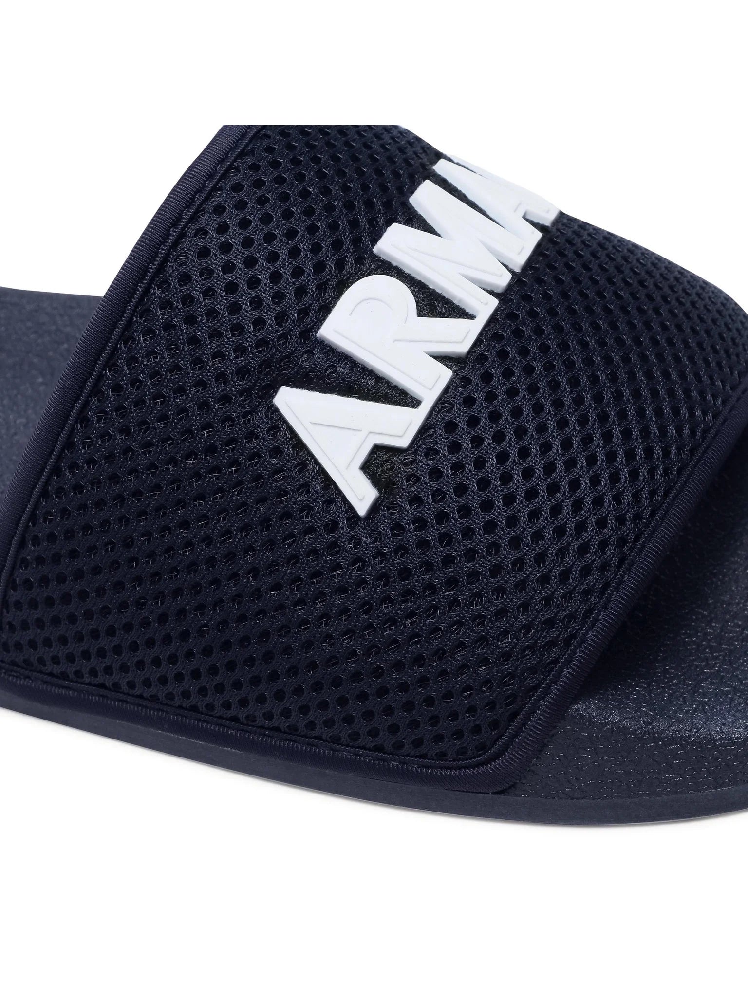 ARMANI EXCHANGE. Logo Slides in Mesh (navy blue)