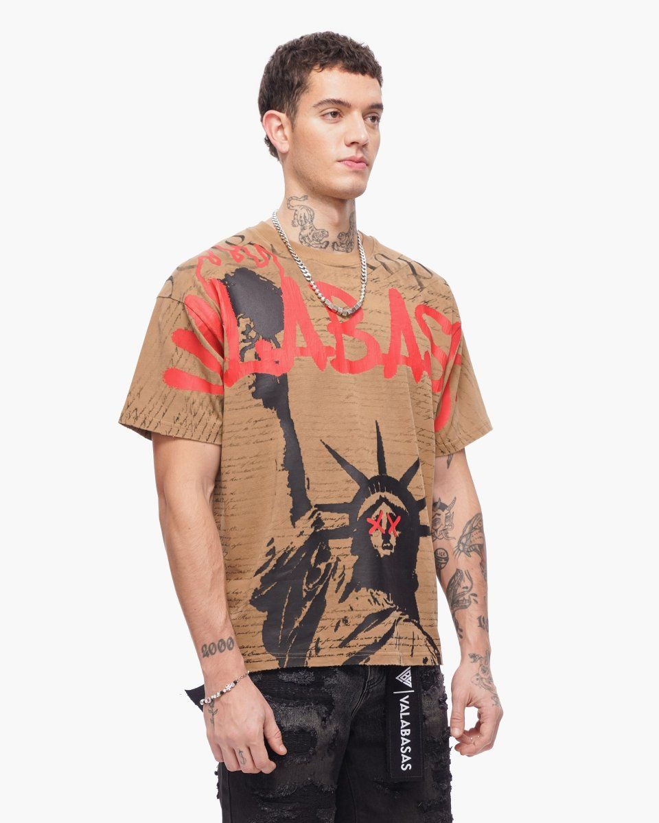 Valabasas Freedom Tee Khaki