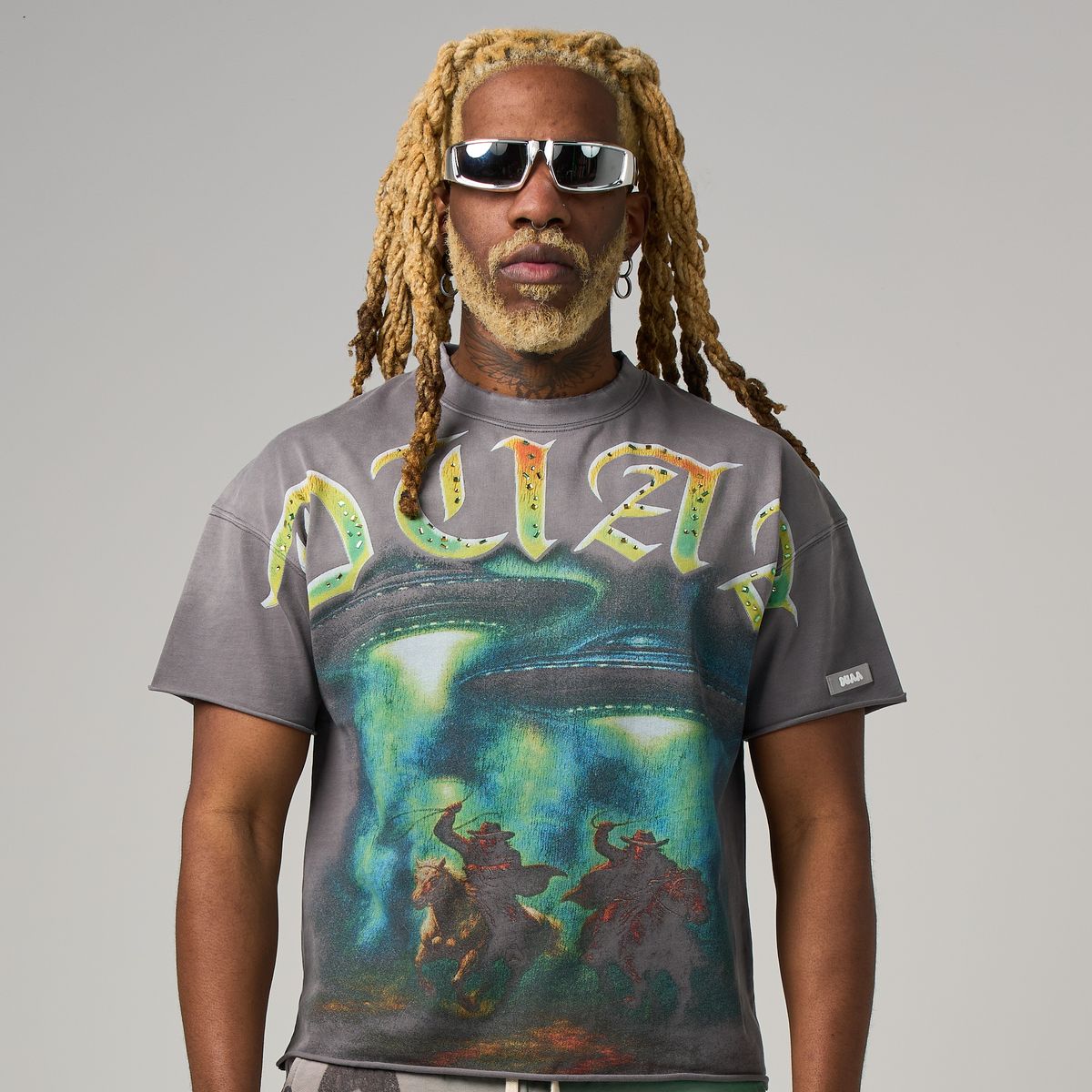 Duaa COWBOY TEE SHIRT (GREY)