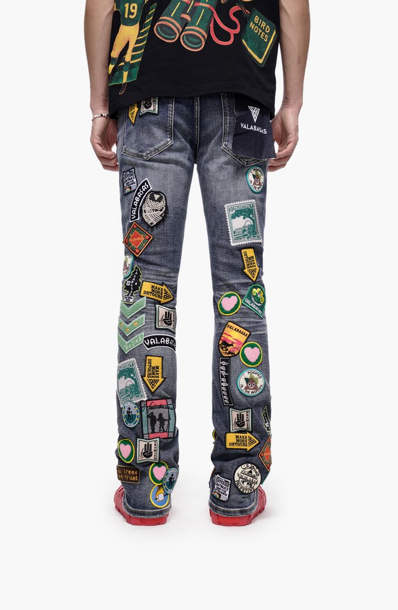 Valabasas AXIS" STACKED BLUE W