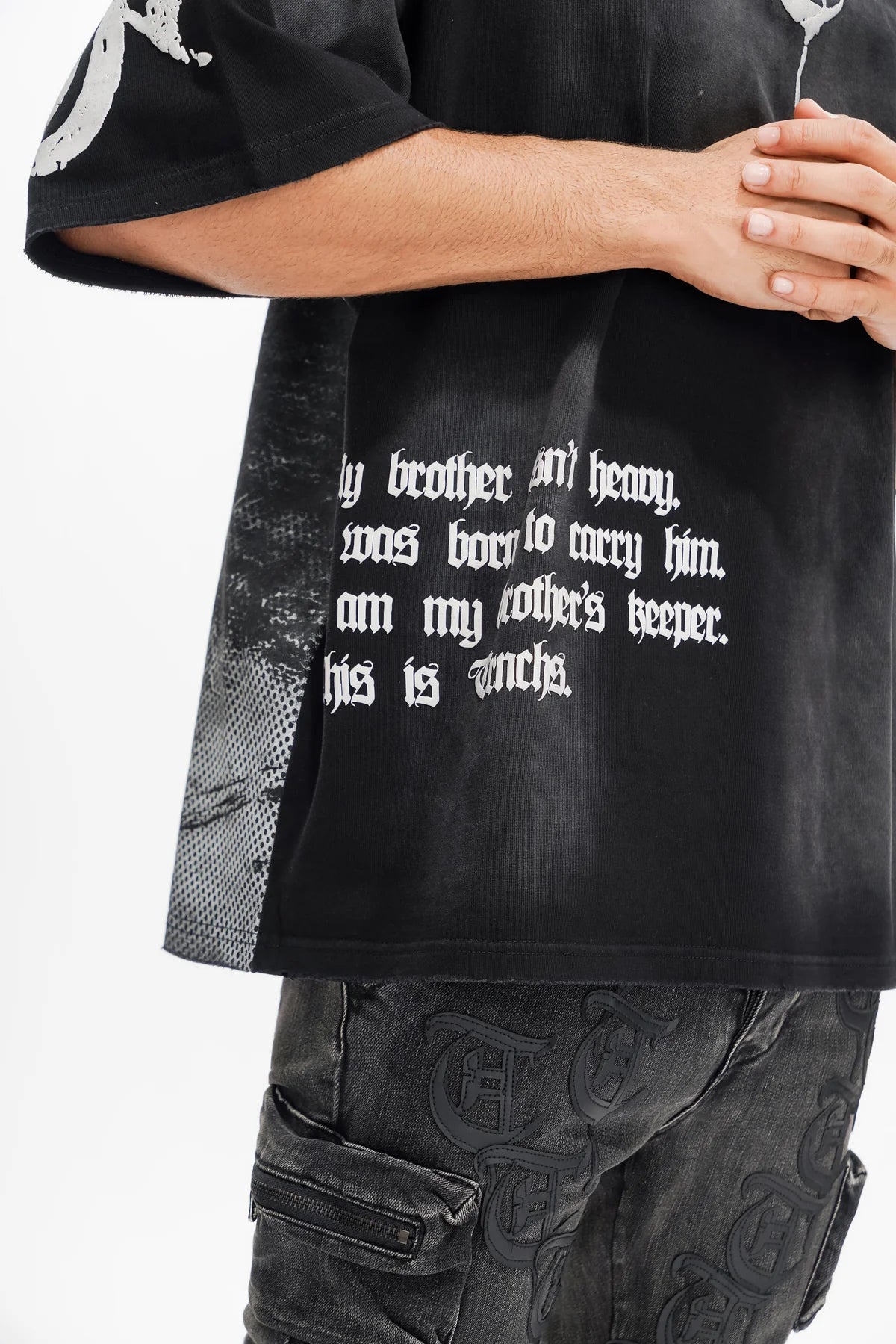 trnchs brother’s keeper black tee