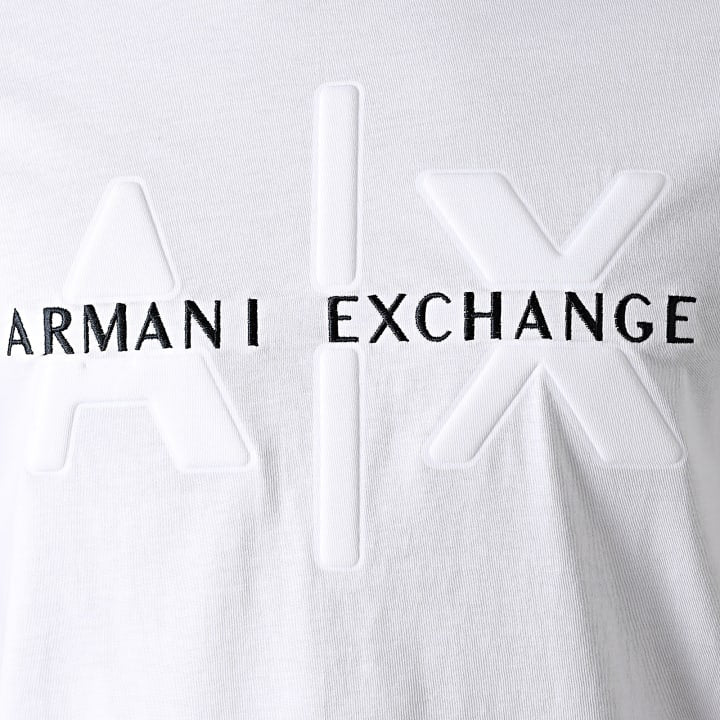 Armani Exchange Regular Fit White Icon Logo Tshirt