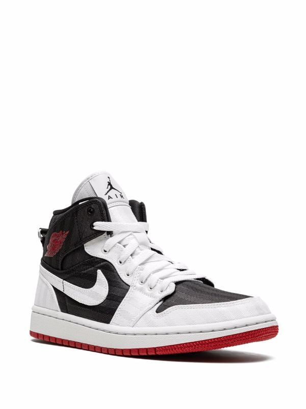 Air Jordan 1 Mid SE Utility "White/Black/Gym Red" sneakers Women