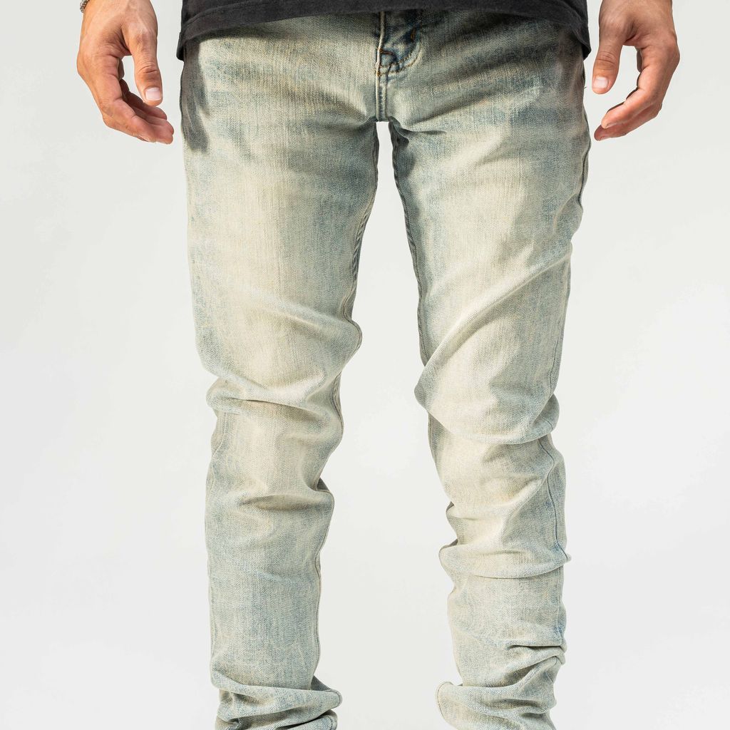 PALI “SPIDER” WEB WASH JEANS