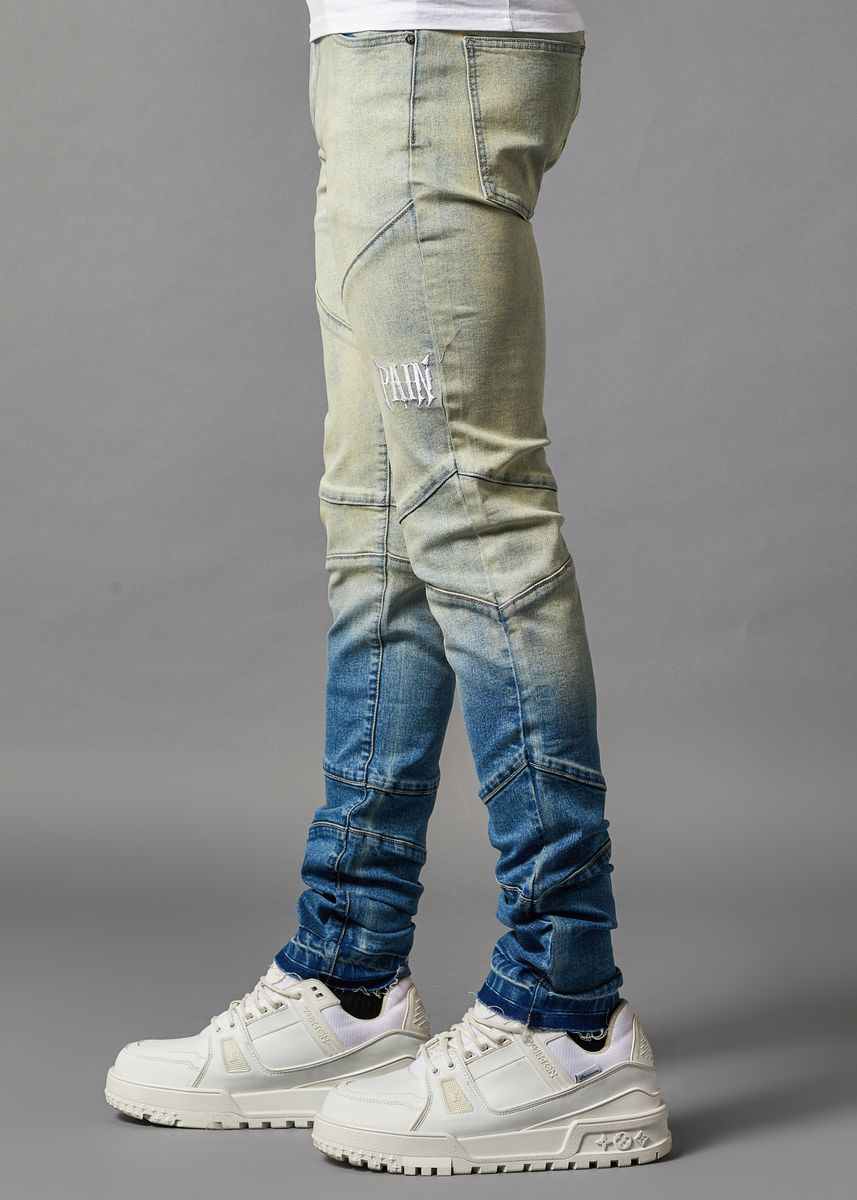 Pain Blue Fade Skinny Denim