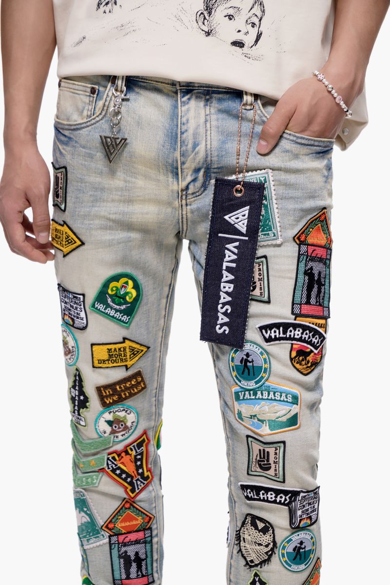 Valabasas AXIS STACKED LIGHT BLUE JEANS
