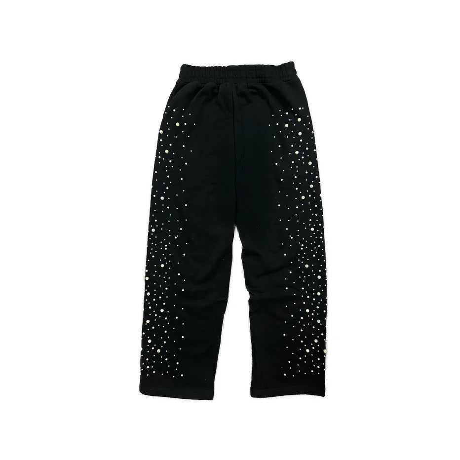 Mixed emotions Black ‘Pearl’ Sweatpants